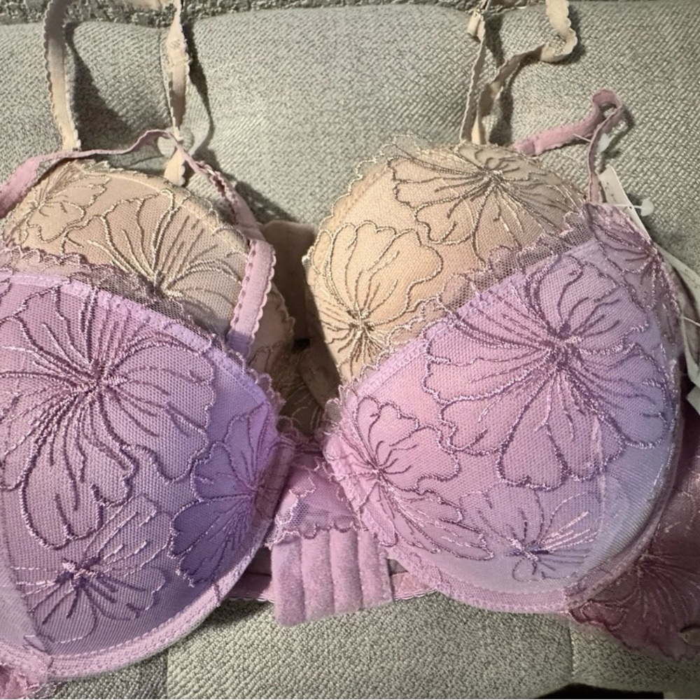 Floral Lace Underwire Bras